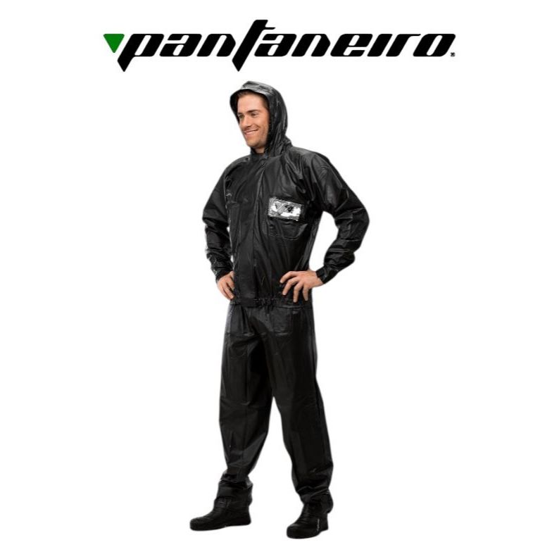CAPA DE CHUVA PVC COM CAPUZ E BOLSO - PANTANEIRO