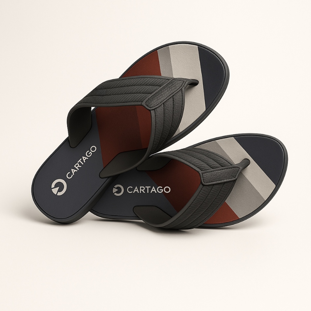 Chinelo Sandália Confortável Casual Macio Masculino Ortopédico Antiderrapante Resistente Cartago em Oferta na Shopee