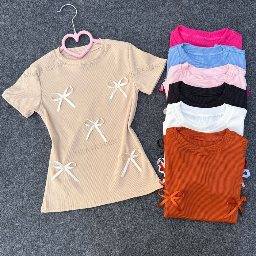 Blusa Infantil menina lacinhos moda primavera verão 4-12 anos