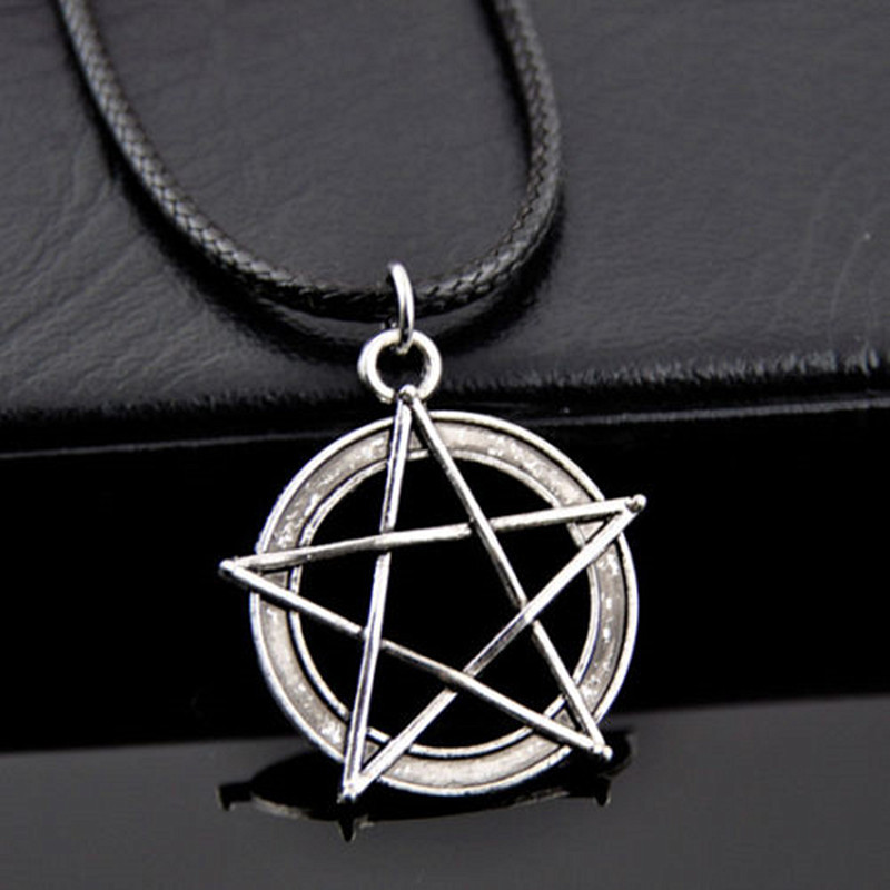 Colar Cordão Pentagrama Bruxas Wicca