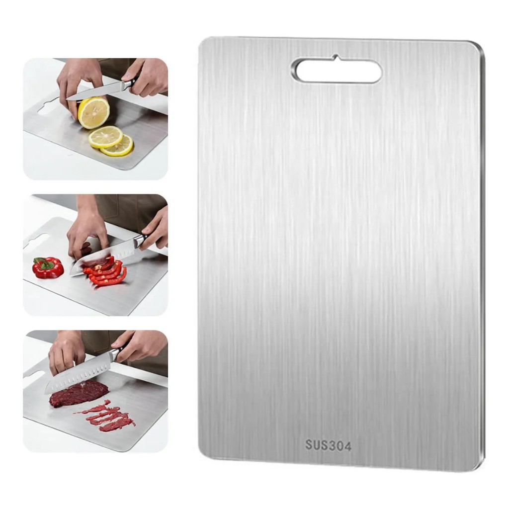 Tabua de Corte Inox Profissional Carnes Legumes Frutas