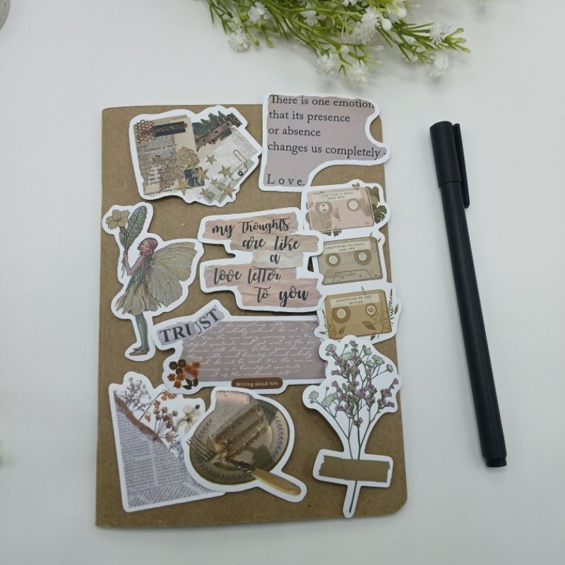 Adesivos para scrapbook, bullet journal, kindle, planners e cadernos - recortes em Oferta na Shopee