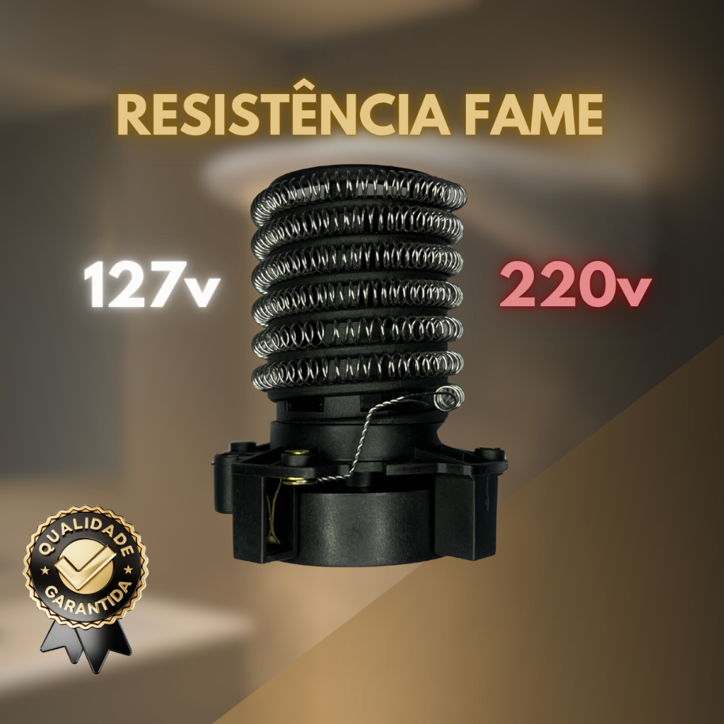 Resistência Chuveiro Fame 4T Super Ducha Quattro Kibanho 127V (5400w) 220V (6800w) em Oferta na Shopee