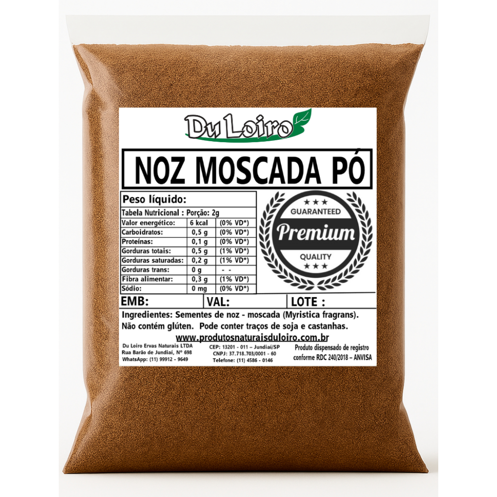 Noz Moscada em Pó Premium – Aroma Intenso e Sabor Marcante