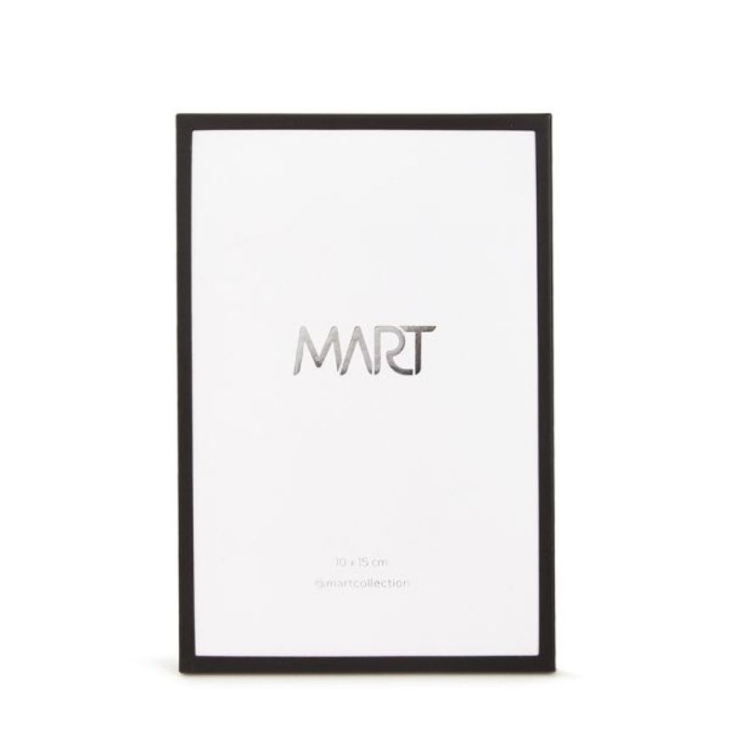 Porta Retrato Em Metal Preto Para Foto 10x15 Mart Elegante Decorativo
