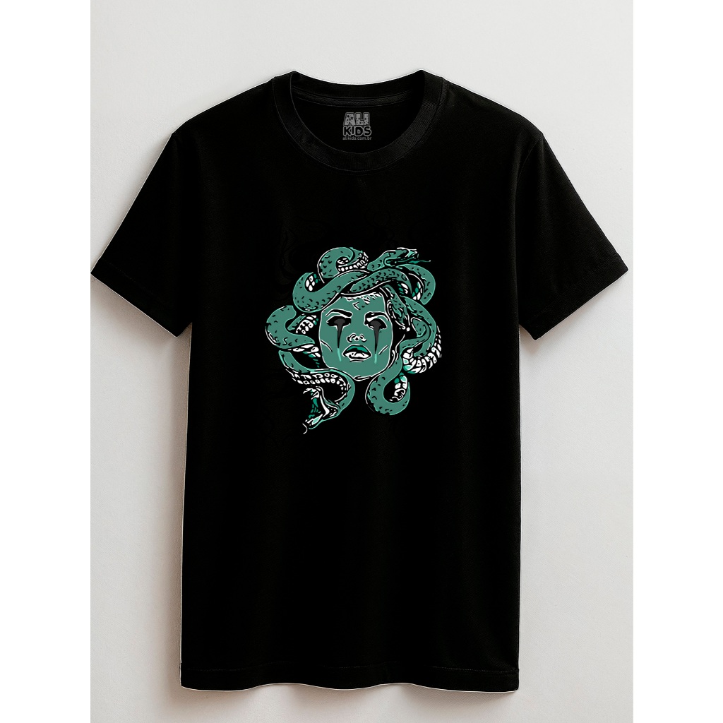 Camisa Juvenil e Infantil 2 ao 16 anos Streetwear Medusa Urban Unissex