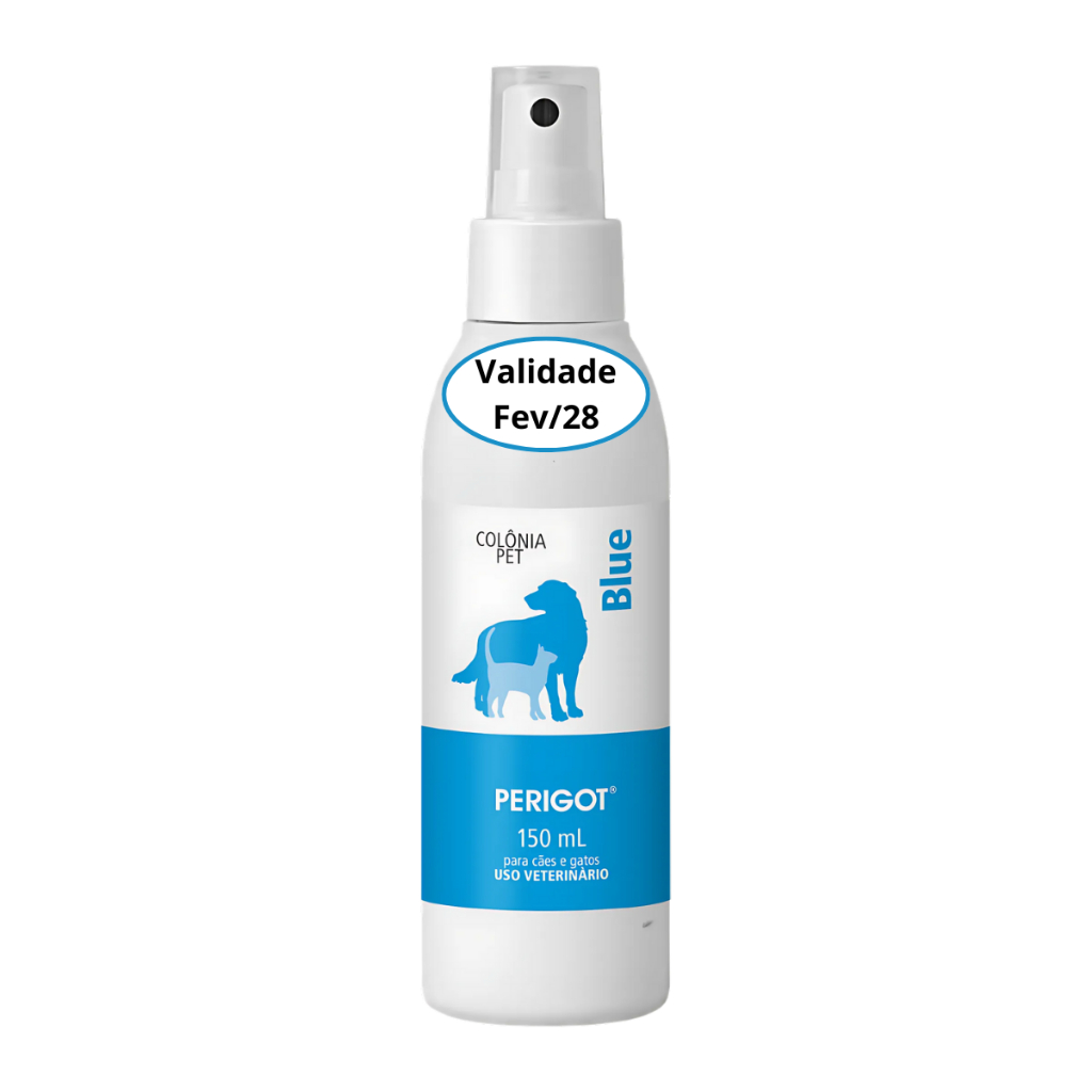 Perfume Colônia Pet Blue Perigot 150ml Banho Tosa para Cães e Gatos