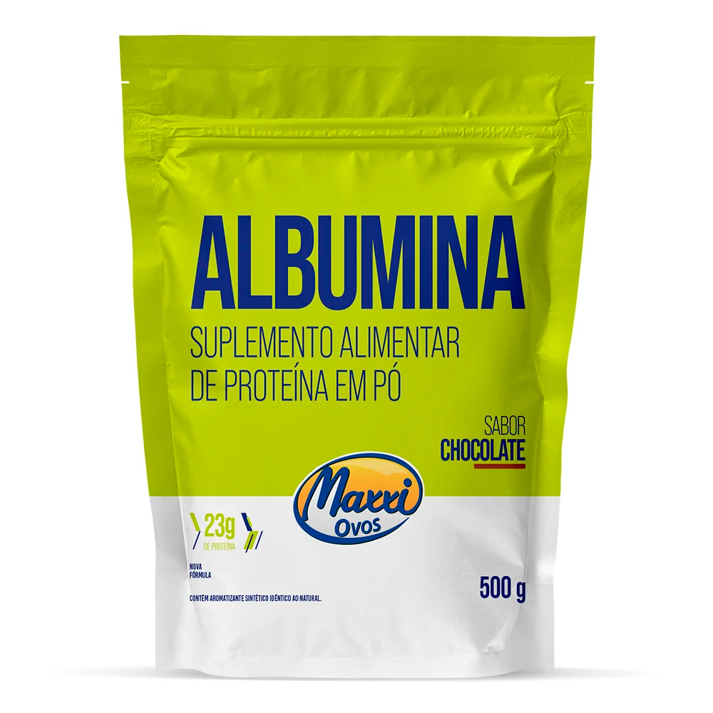 Albumina Proteína da Clara do Ovo Maxxi Ovos 500g Suplemento Alimentar MaxxiOvos