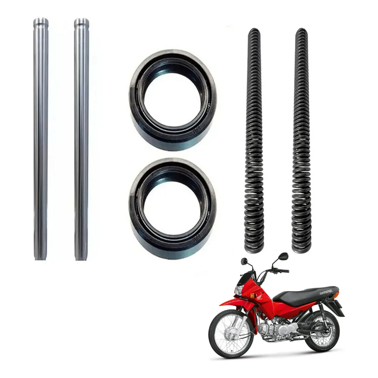 Tubo Bengala Retentor Molas Pop 110i 2016 2017 2018 2019 em Oferta na Shopee