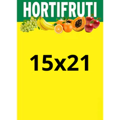 100 Cartaz Oferta Hortifruti Feira Sacolão 15x20 A5 P Pequeno Placa de Preço