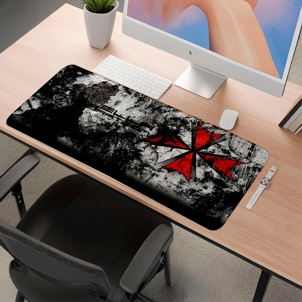 Mousepad Gamer Speed Premium 22x18cm Borda Costurada Estampado Diversos Modelo Residnt Evil Umbrella