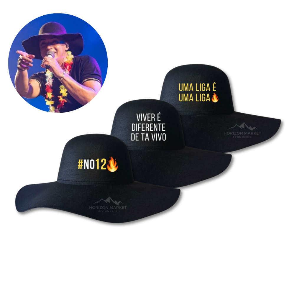 Chapéu Cata Ovo Natanzinho Lima Frases Sertanejo Rodeio Caminhoneiro