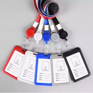 Porta Crachá com Cordão e Roller Clip para Bilhete Único e Cartões - Ideal para Trabalho, Transporte e Acesso em Oferta na Shopee