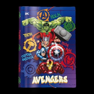 Pasta Escolar Avengers Aba Elástica Dac / Papelaria / Material Escolar / Hulk / Thor / Homem De Ferro