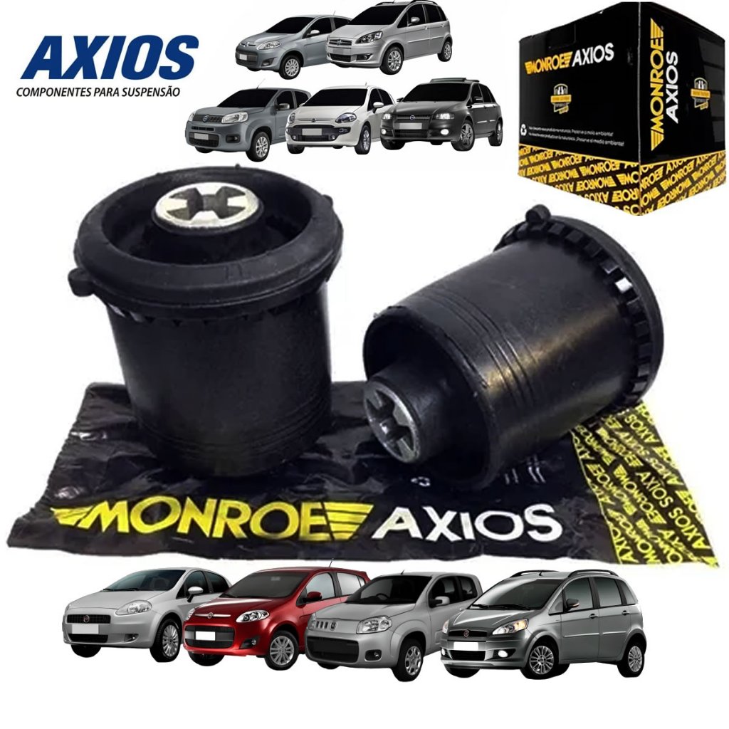 Par Buchas Eixo Traseiro Axios Novo Uno Palio Grand Siena Punto Grand Siena Stilo Original AXIOS NFe