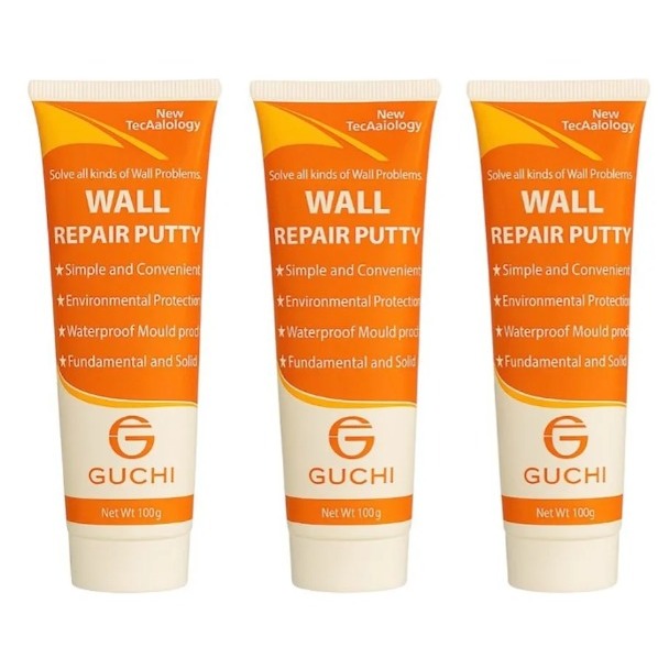 Kit 3 Massas Reparadora de Parede Tapa Buracos e Furos de Parede Creme Mágico 250g