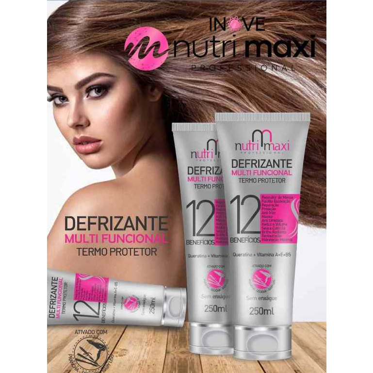 Defrizante Multifuncional Termo Protetor 12 Benefício Nutri Maxi 250ml