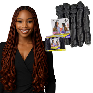 Cabelo Para Trança French Curl 400 G Braid Cherey Orgânico 60 cm em Oferta na Shopee