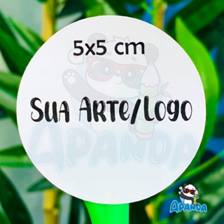 Adesivos Personalizados 5x5 cm - Com Sua Arte ou Logo em Oferta na Shopee