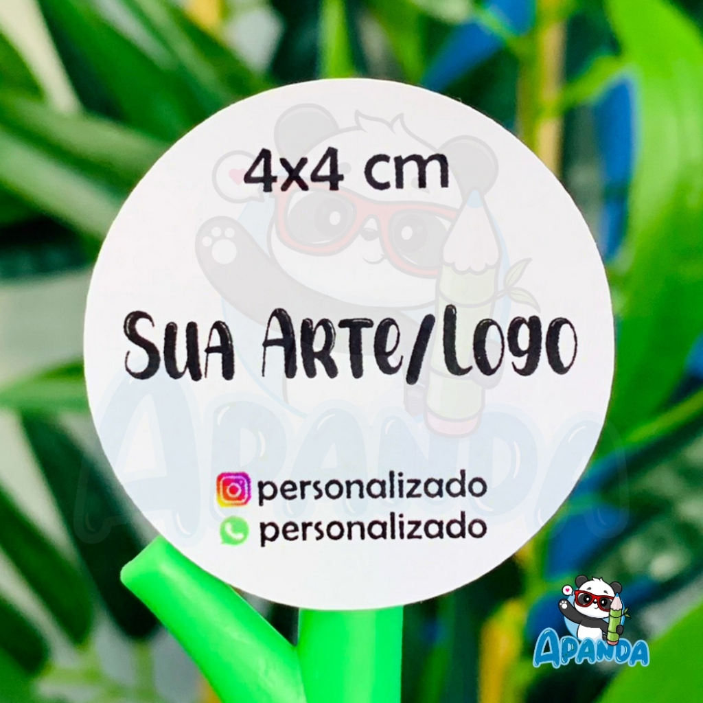 135 Adesivos Personalizados 4x4 cm - Recorte Eletrônico