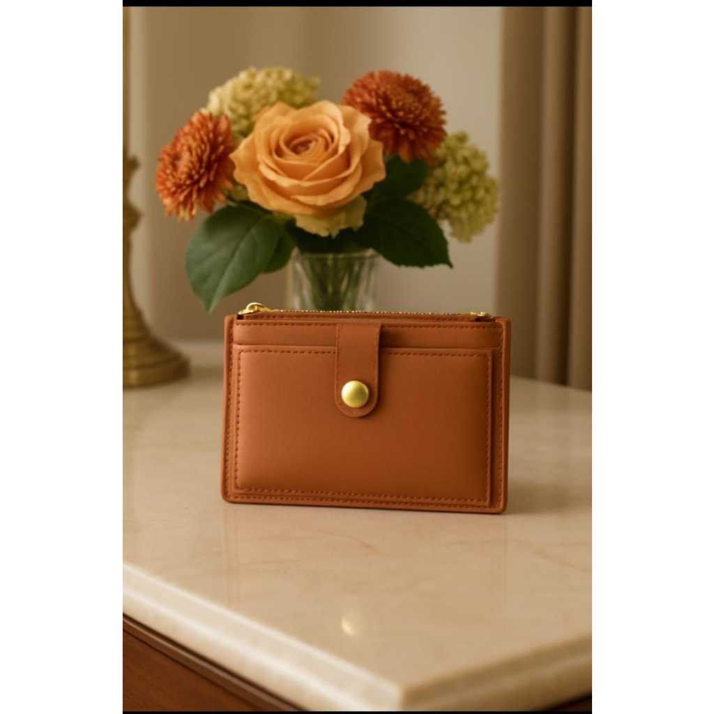 Moda Feminina Carteira Multifunçional De Couro PU Mini Porta Cartão Ziper Bolso Moedas Compacta Envio Imediat