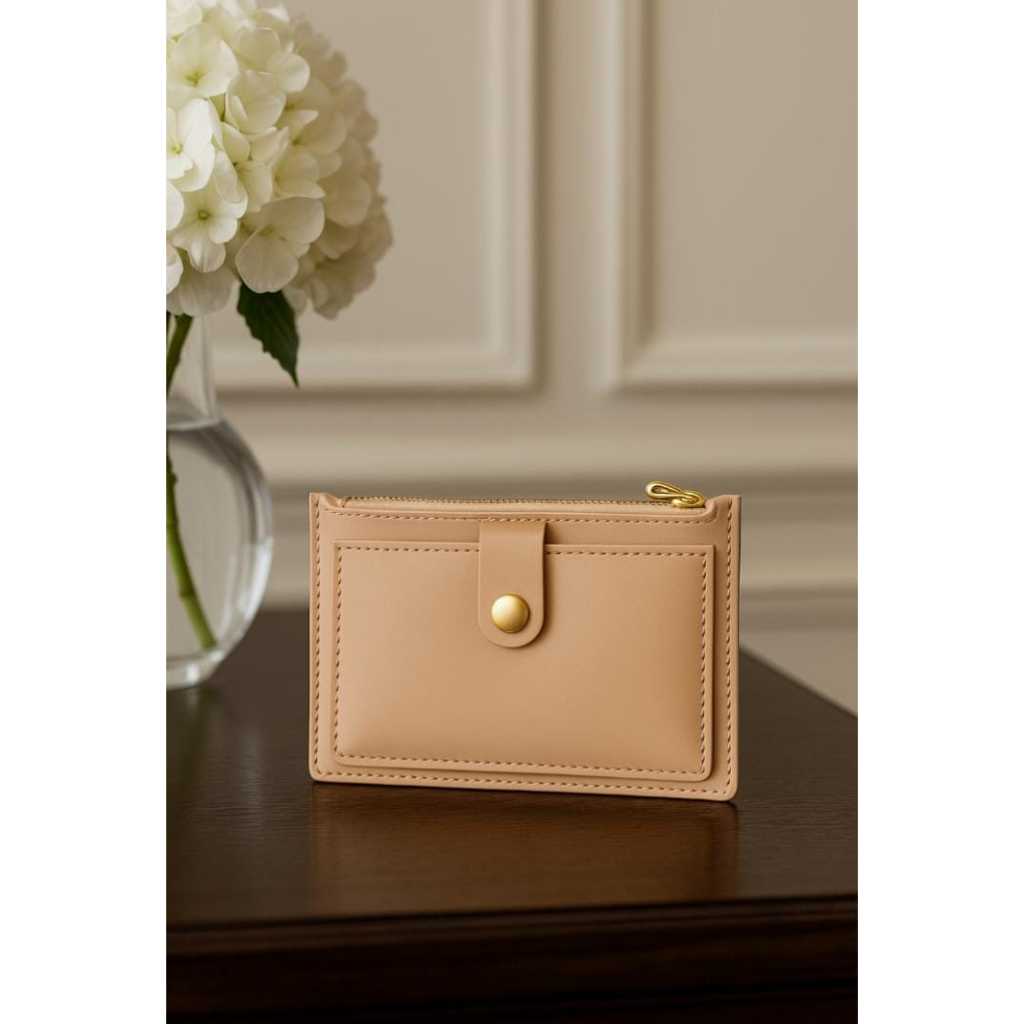 Moda Feminina Carteira Multifunçional De Couro PU Mini Porta Cartão Ziper Bolso Moedas Compacta em Oferta na Shopee