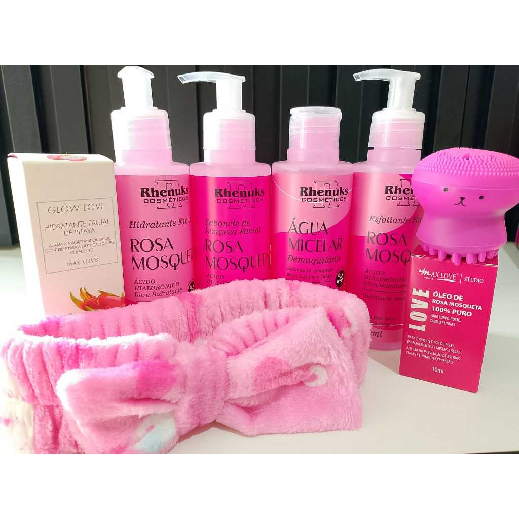 Kit Skin Care Completo 8 Itens – Hidratação e Limpeza Profunda