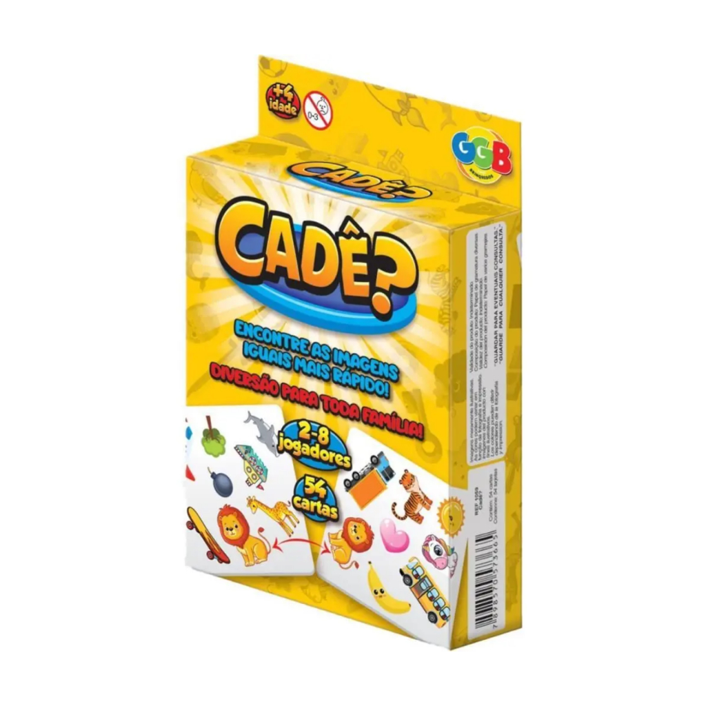 Jogo de Cartas Cadê? Infantil Educativo Encontre as Imagens Iguais Diversão Família