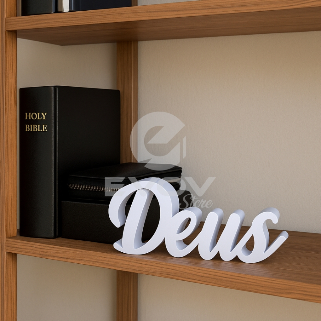 Deus - Letreiro Decorativo - Decoração - Enfeite - Texto 3D em Oferta na Shopee