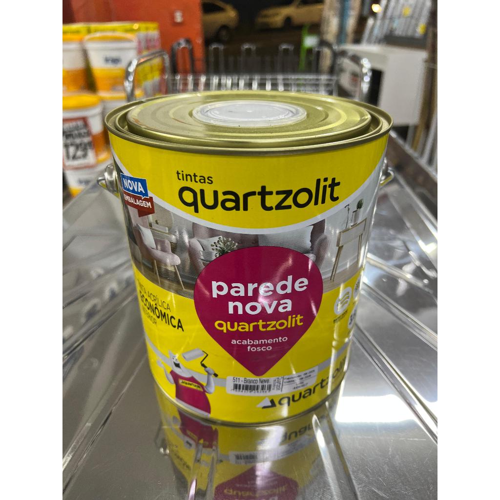 Tinta Branca Latéx Acrílica Econômica Galão 3,6L Parede Nova Qualidade QUARTIZOLIT Envio Imediato em Oferta na Shopee