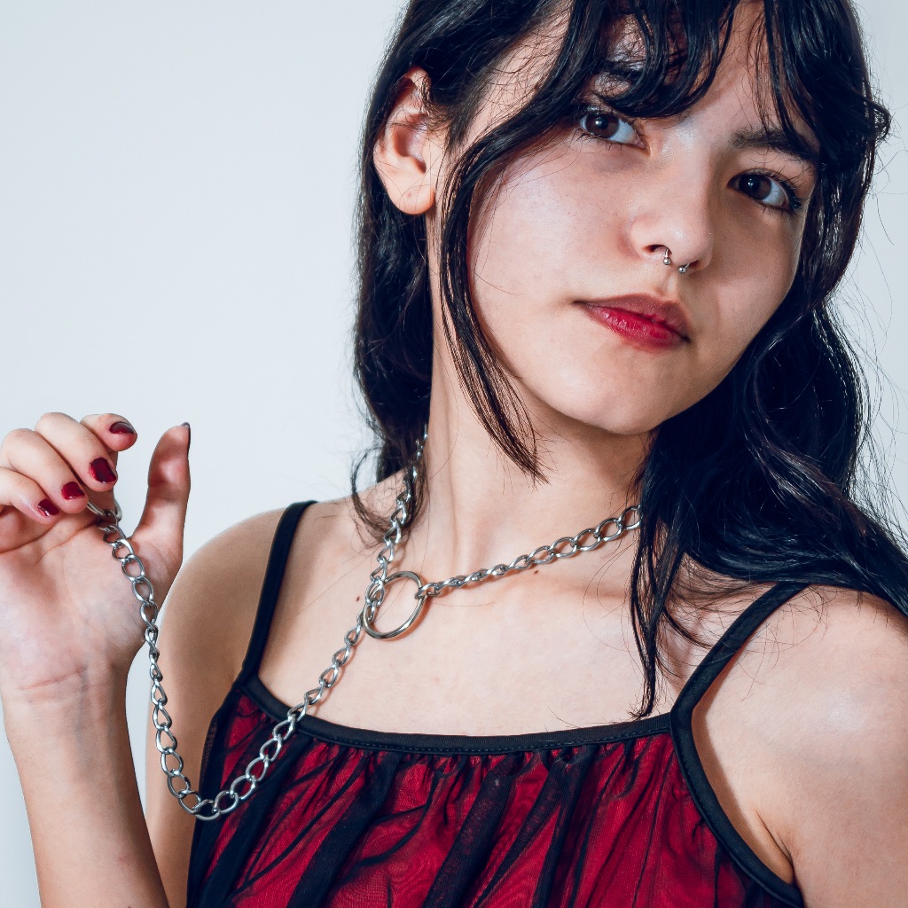 Colar Corrente Slip Chain Gravatinha com Argola Leve Prateado ou Dourado Off