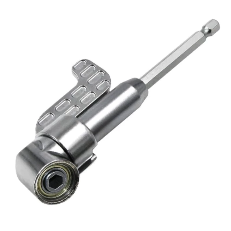 Adaptador Angular 105° para Parafusadeira e Furadeira – Extensor de Bits Magnético 1/4” (6,35mm), Aço Reforçado, Ideal p