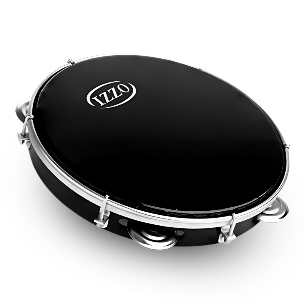 Pandeiro Izzo Leve 10 Polegadas Pele Preta Abs Para Pagode Samba Ideal para profissional iniciantes em Oferta na Shopee