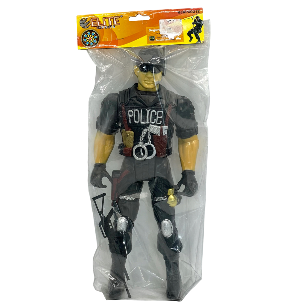 Boneco Polícia de Plástico A37 – Elite Imports | Ref. 212 | 37cm