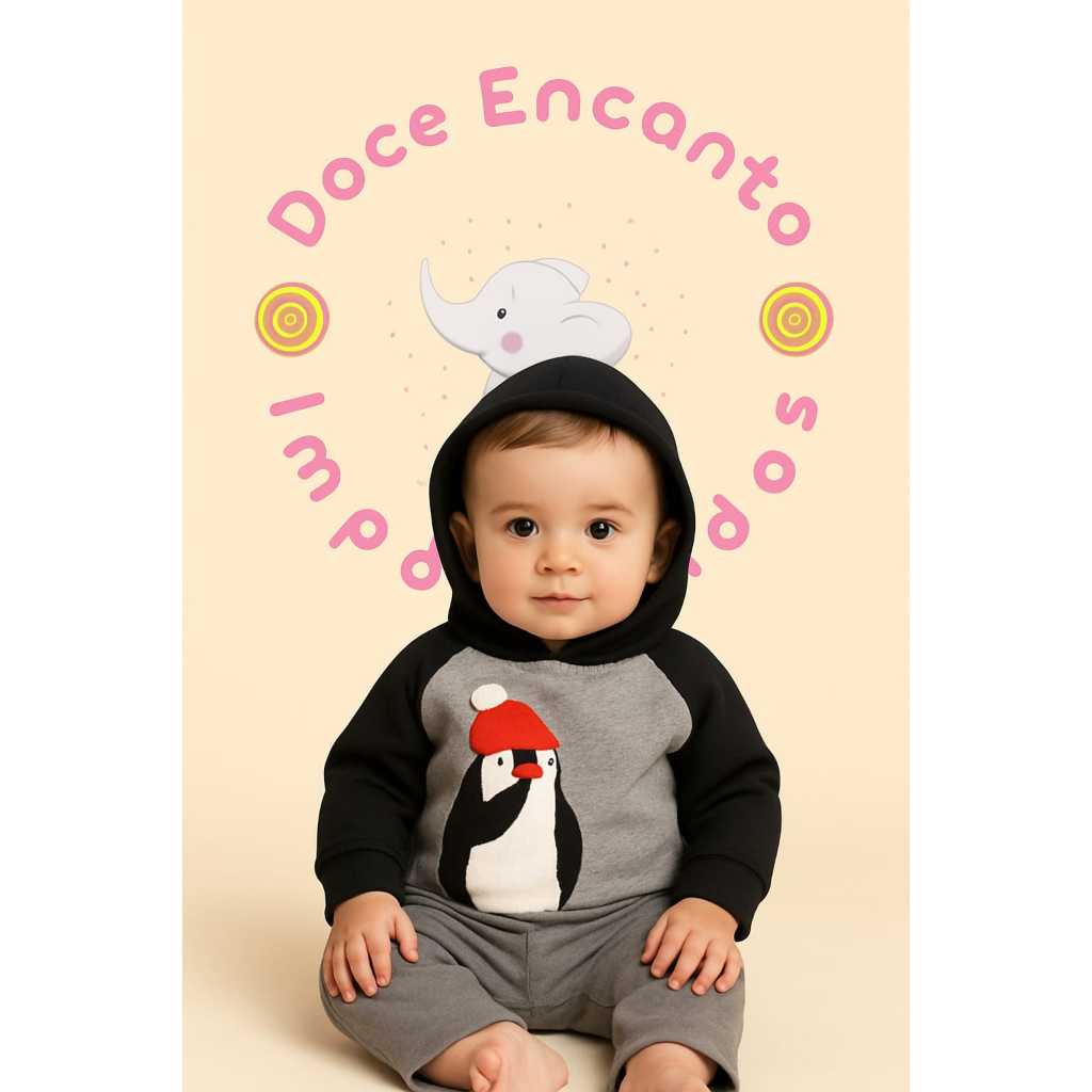 Conjunto Fleece Carter’s tamanho 6 meses importado (Desapego)