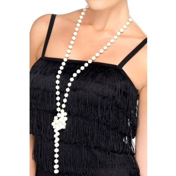 Colar Perola Melindrosa Gangster Máfia e Anos 60 Retro Fantasia Festa e Carnaval em Oferta na Shopee