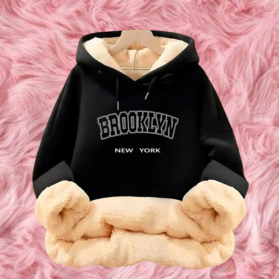 Moletom Feminino Nuvem Blusa Blusas Moletons Femininos Pelucia Fofo Confortavel Preto