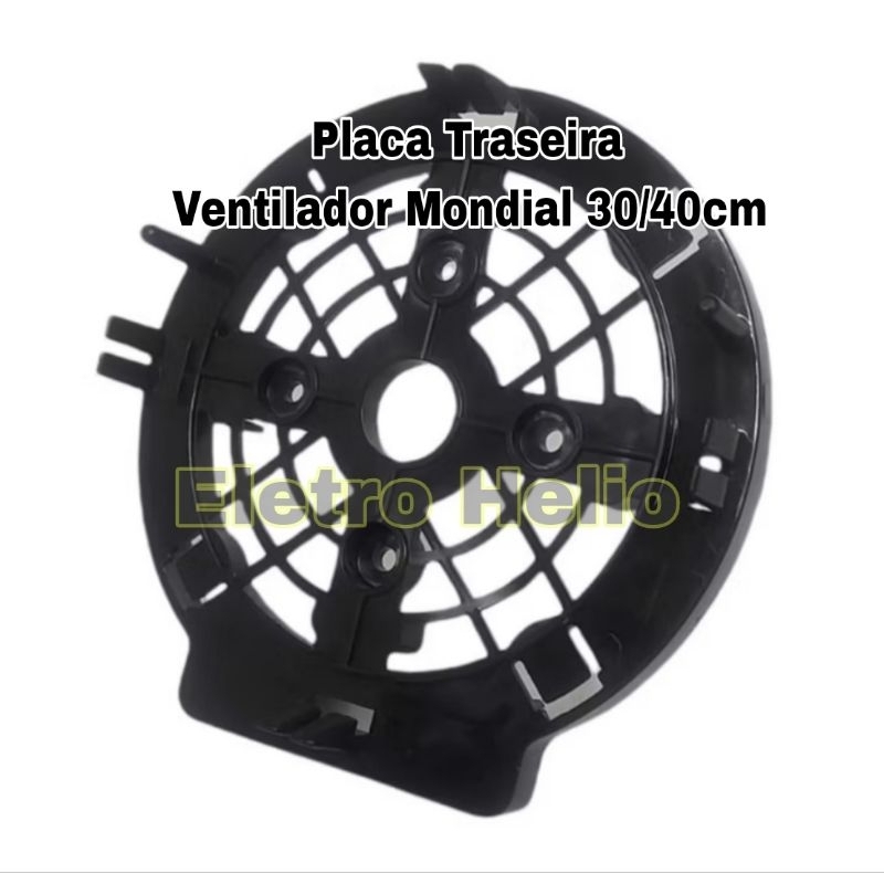 Placa da Grade traseira ventilador mondial preta 30/40cm