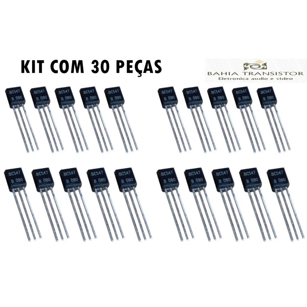 Transistor Bc547 To92  kit com 30 Peças em Oferta na Shopee