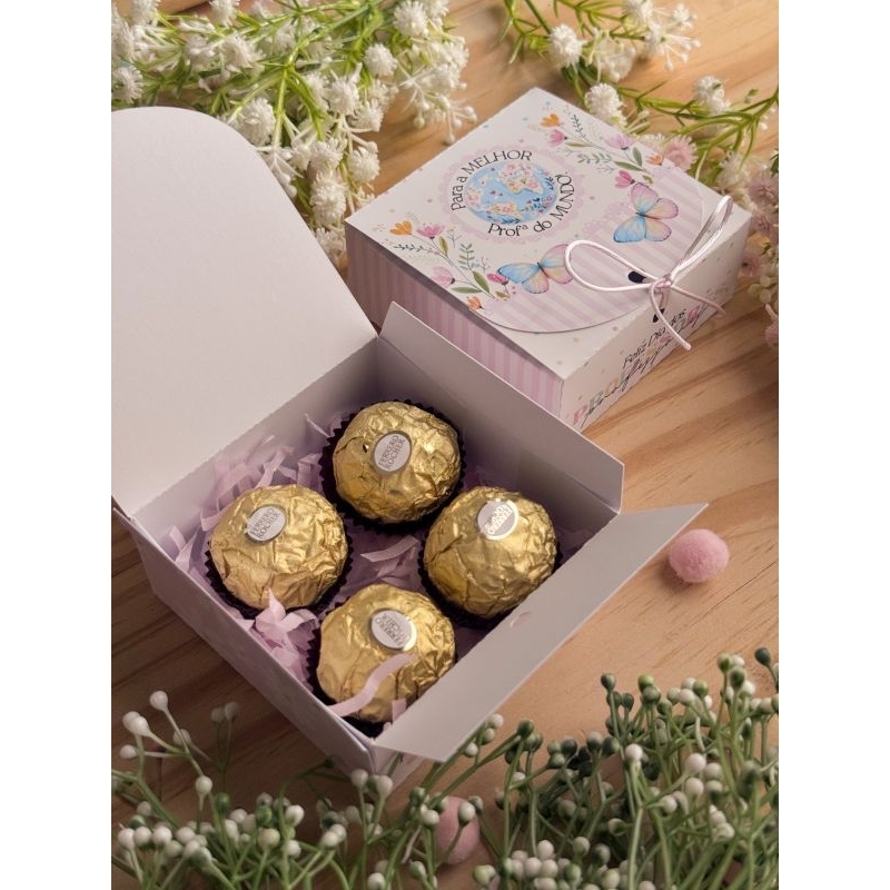 Caixinha Presente Dia dos Professores-Lembrancinha Personalizada Vazia (sem chocolate/sabonete)