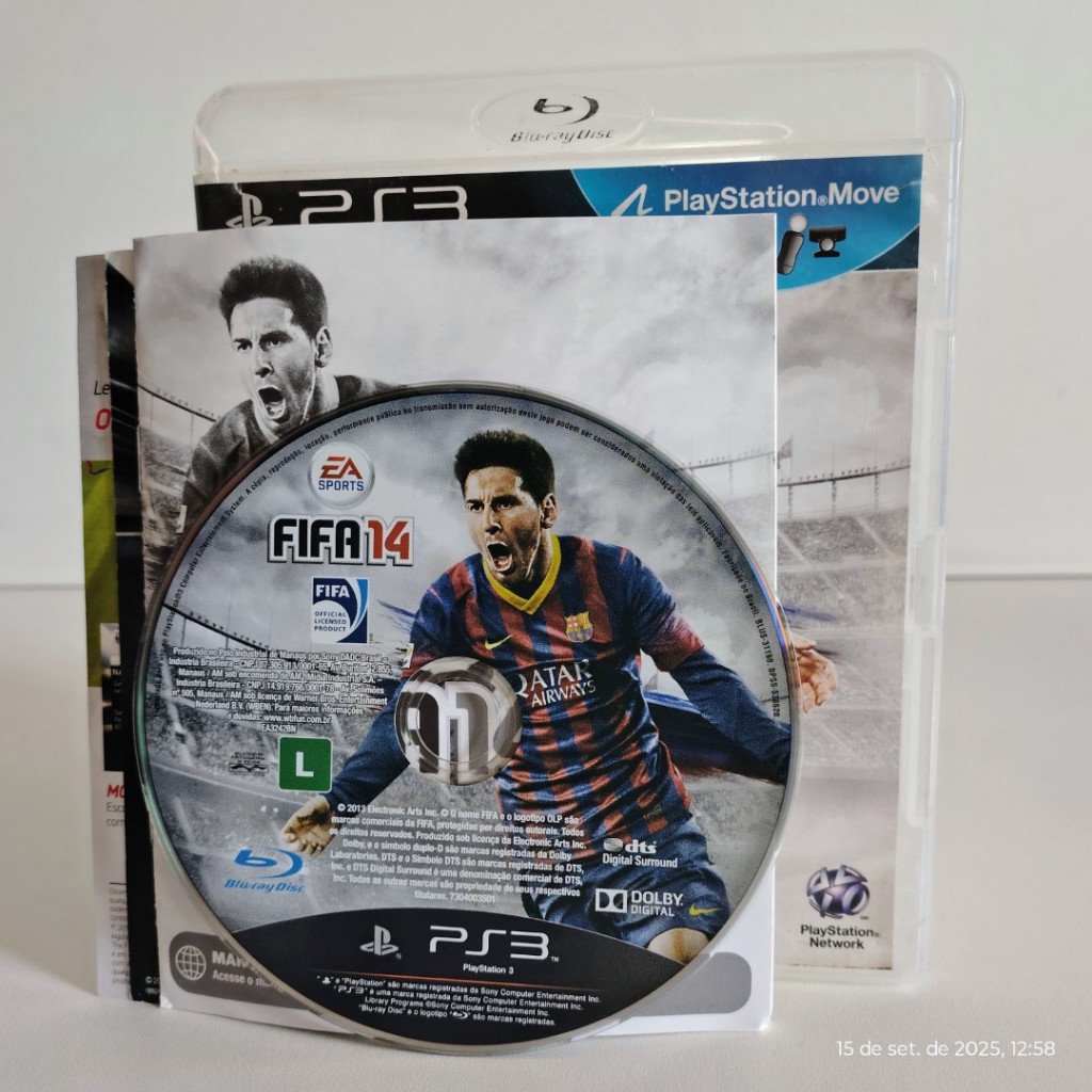 Jogo Fifa 14 Original Playstation 3 Ps3 Mídia Física Futebol Brasileirão