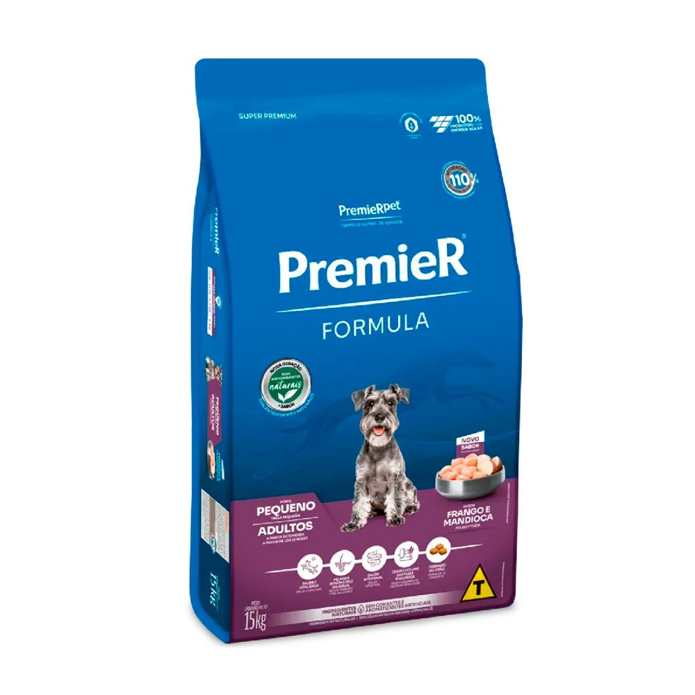 Ração Premier Fórmula Cães Adultos Porte Pequeno Frango 15kg