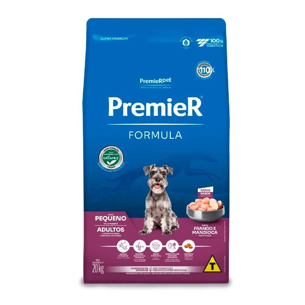 Ração Premier Fórmula Cães Adultos Porte Pequeno Frango 20kg