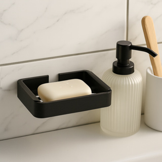 Suporte Sabonete Parede  Saboneteira Parede Sem Furo Com Adesivo 3m em Oferta na Shopee