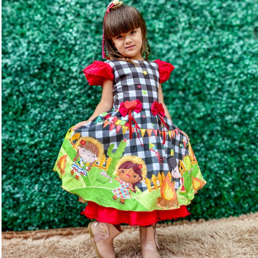 Vestido Festa Junina Bebê 1 Ano - Comprar com Melhor Preço em Vestidos de Casamento