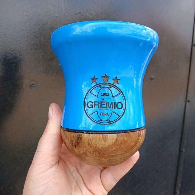 cuia de madeira bago do time grêmio