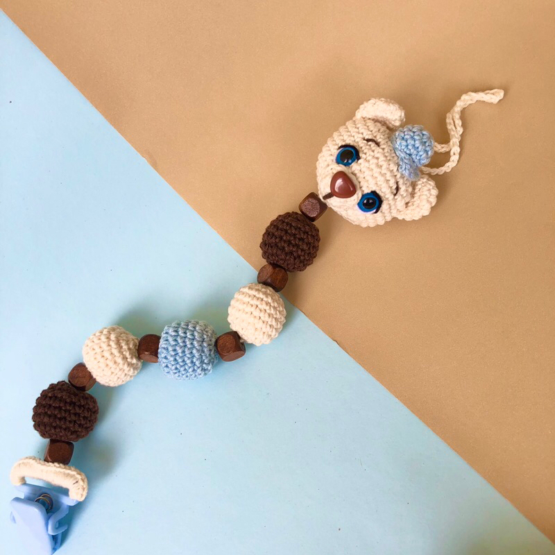 Prendedor de Chupeta Amigurumi Infantil
