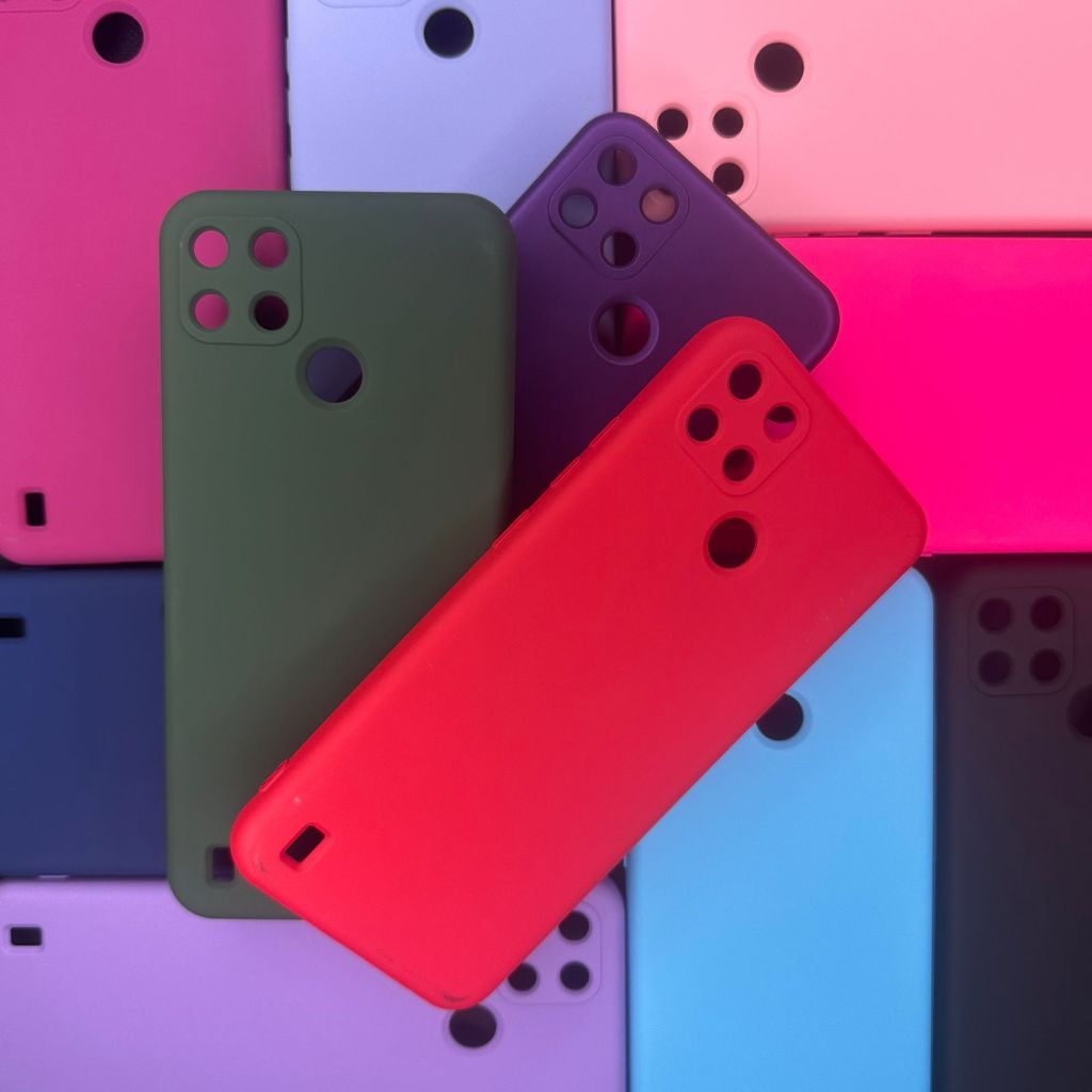 Capa ou Kit Capa + Pelicula 3D Para Realme C21Y/ C25Y Aveludada Case
