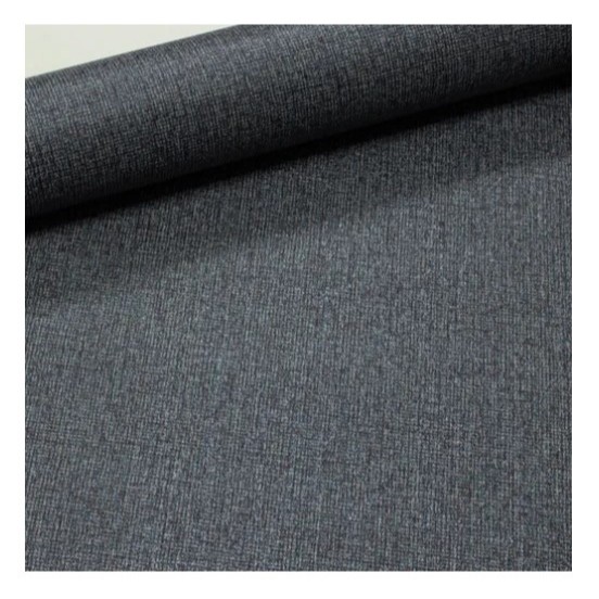Papel De Parede Vinílico Linho Cinza C/ Azul Lindíssimo Top