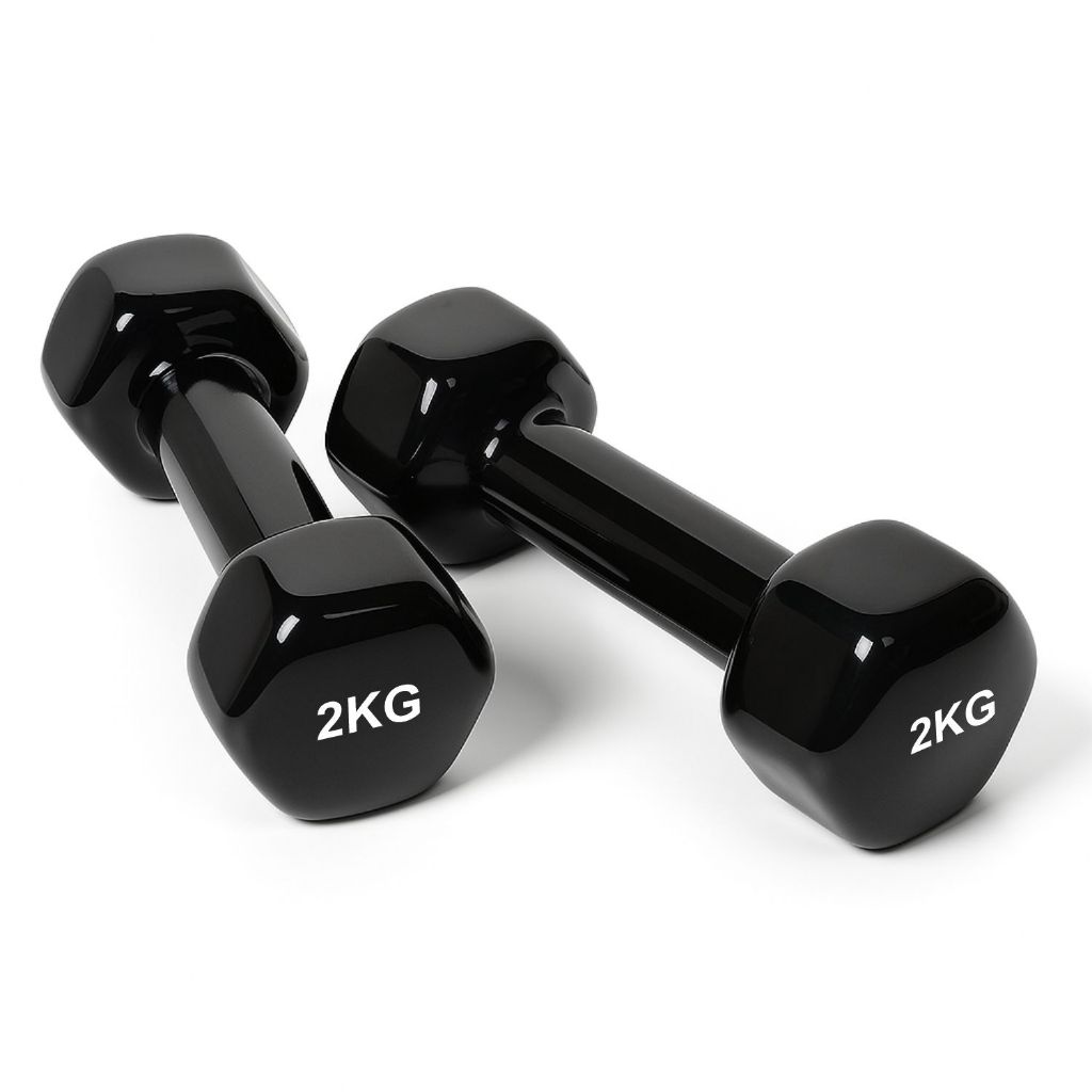 Par de Halter Emborrachado Academia em Casa Peso 2kg em Oferta na Shopee